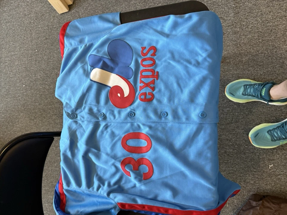 Expos Hall of Famer TIM RAINES Signed Custom Replica Montreal Jersey AUTO - JSA - Image 2 of 2