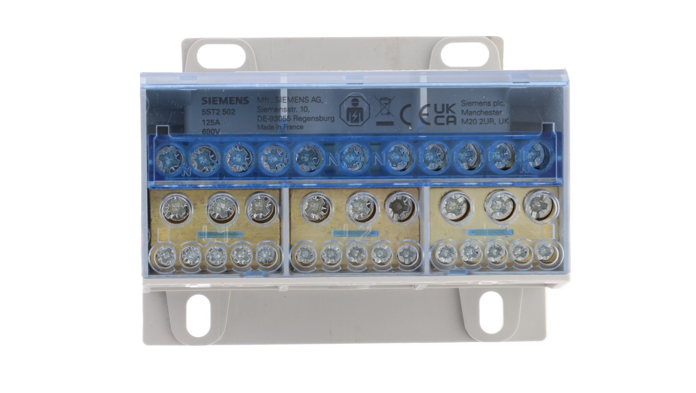 125A 3P 690V Manifold Block 1x25-35mm² SENTRON 5ST 5ST2502