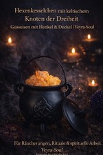 Hexenkessel Gusseisen mit keltischem Knoten – Ritualgefäß | Veyra-Soul