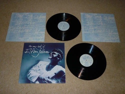 THE VERY BEST OF ELTON JOHN VINYL ALBUM 2x RECORDS LPs 1st PRESS 1990 NEAR MINT