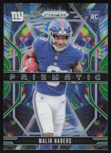 2024 Panini Prizm Prizmatic Green Rookie #13 Malik Nabers New York Giants