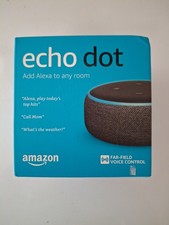AMAZON Echo Dot (3rd Gen) Smart Speaker Black/Charcoal  New Open Box