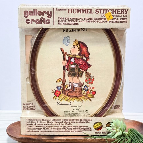 🪡 VTG 1970's MCM Bundle 3 Gallery Crafts Exquisite Hummel Embroidery Kits USA - Picture 2 of 10
