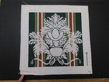 Flower by AT CP3933 Stitch Painted Needlepoint