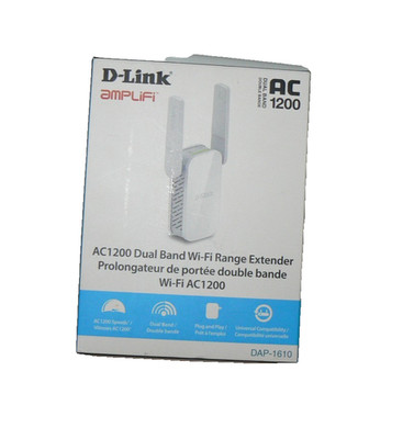 D-Link DAP-1610 AC1200 Dual Band Wi-Fi Range Extender - Open Box, Plug-In Unit