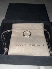 David Yurman Cable Classics Pav Diamond Ring in Sterling Silver Sz 7