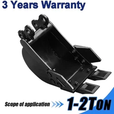 Narrow Trenching Bucket 200mm Attachment for Mini Excavators Digger US Free Ship