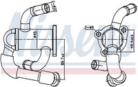 1X Nissens 989433 KüHler AbgasrüCkfüHrung FüR Opel Vauxhall Fiat Alfa Romeo