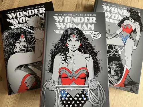WONDER WOMAN 3 Custom Bound Hardcovers Signed BRIAN BOLLAND Comics 63 - 100 & 0