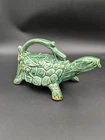 Vintage McCoy Green Turtle Watering Sprinkler Stoneware Art Pottery Waterer