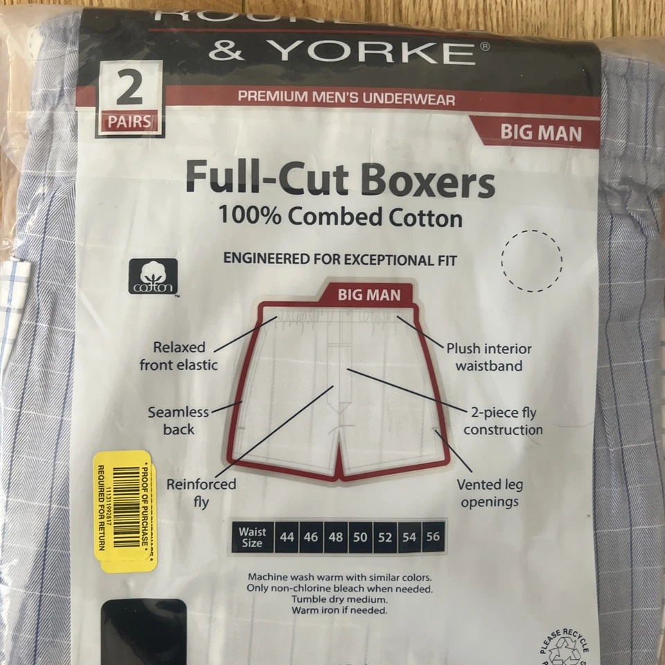 Boxers Roundtree & Yorke Corte Completo Talla 46 Nuevos Foto 4 de 4
