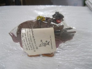 1960'S MARX TOYS "NATIVE ON DINOSAUR" PLASTIC RAMP WALKER-HONG KONG