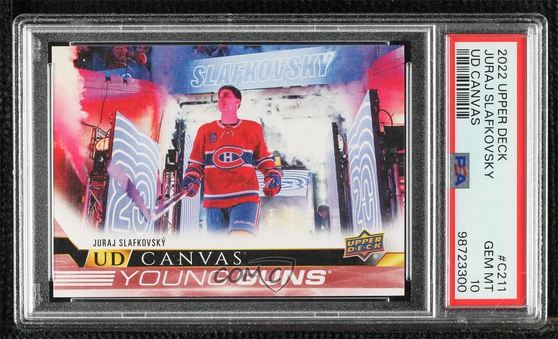 2022-23 Series 2 UD Canvas Young Guns Juraj Slafkovsky #C211 PSA 10 GEM MT 1ef4