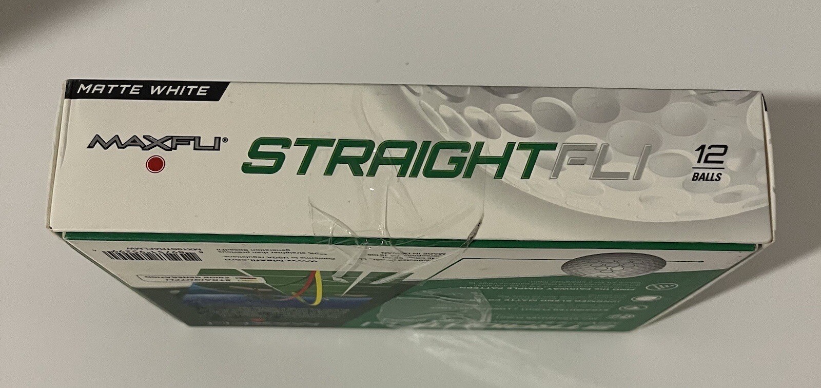 StraightFli Maxfli Pack Of 12, A Dozen Golf Balls (New, Open Box) Matte