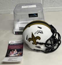 Isaiah Foskey Signed New Orleans Saints Lunar Eclipse Mini Helmet JSA