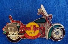 STOCKHOLM SWEDEN TRANSLUCENT GREEN TANK MOTOR CYCLE BIKE Hard Rock Cafe PIN