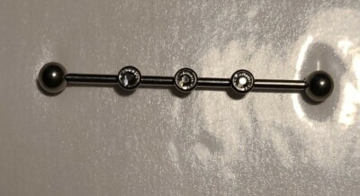 3-Internal Thread Round Gem 316L Surgical Steel Internal Thread Industrial 
