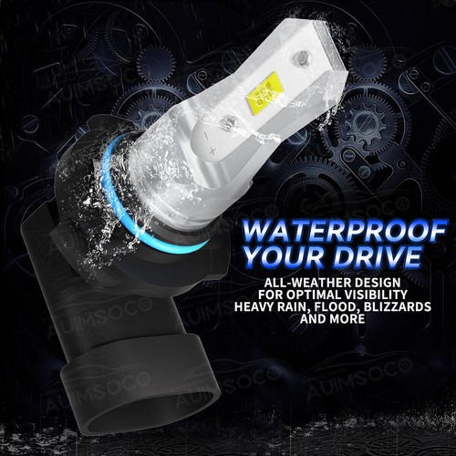 9006 9005 LED Lamps Kit Combo Bulbs 10000K High Low BEAM Super White Bright - Picture 8 of 12