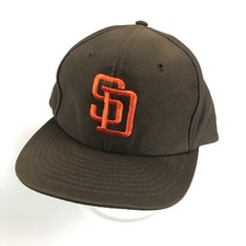 Vintage 80s San Diego Padres Hat Brown Snapback MLB Baseball Taiwan