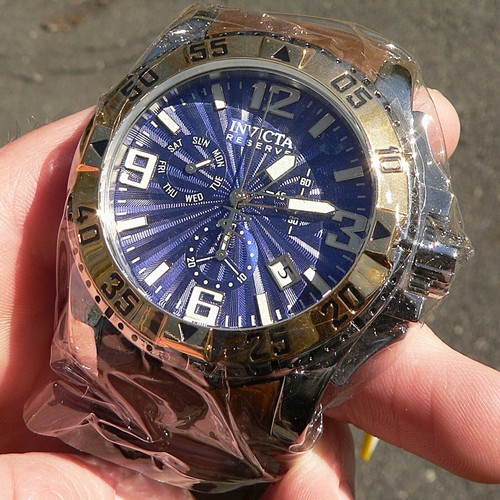 INVICTA RESERVE 38209 EXCURSION WATCH ~ SWISS MOVEMENT CHRONOGRAPH ~ NEW, BOXED - Picture 4 of 22