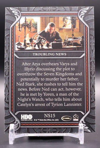 2023 Game of Thrones Art Image Saga of Ned Stark NS15 Troubling News - Picture 2 of 2
