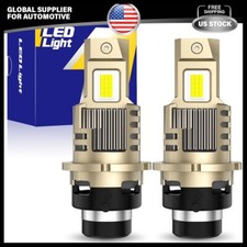 2x D2s D2r Led Headlight Bulb Replace Hid Xenon Super White 6500k Conversion Kit