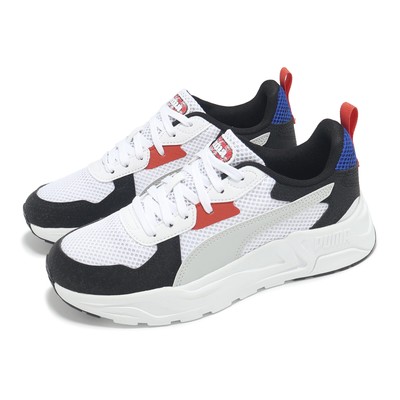 Puma Trinity Lite Mid 90S JR White Black Bue Red Kids Youth Running 400659-01