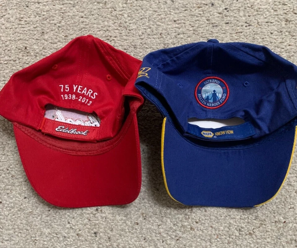 Edelbrock 75 Years and NAPA Racing Baseball Caps Lot of 2 New Cotton Hats Foto 2 de 2