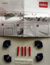 Befestigungswinkel und Dübel für nobo Elipse Notice Kit 03-83889