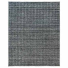 12' x 14'9" Gray Loomed Knotted Modern Box Design Pure Wool Oversized Rug R90345