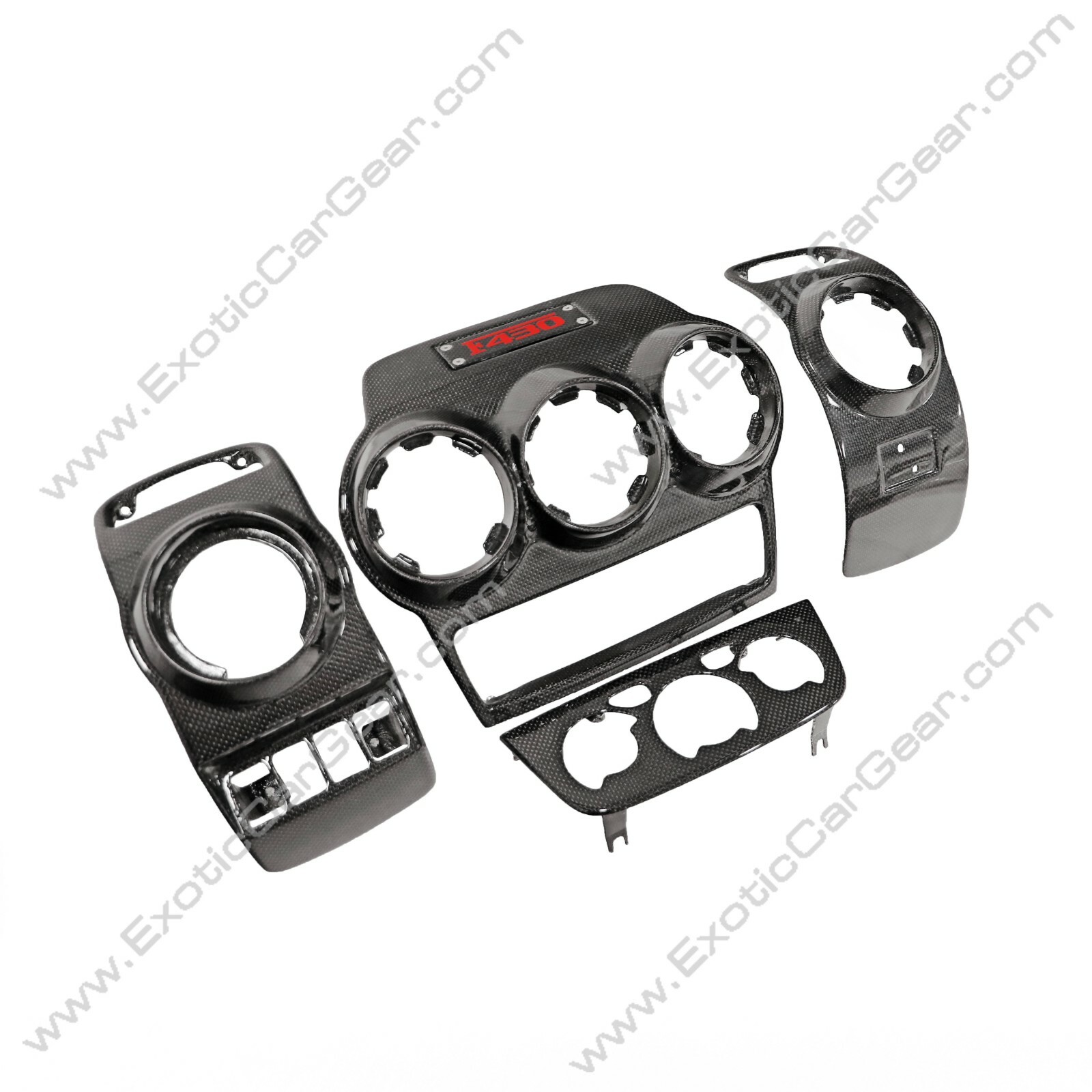 Ferrari F430 Carbon Fiber Inner Dash Vent Trim Set