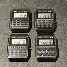 Casio Calculator Watch 35mm Black 437 CA-53W Chronograph Vintage Late 80s / 90s