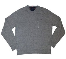 Tommy Hilfiger Classic Pullover Sweater Soft Pima Cotton Cashmere XXL Gray NWOT