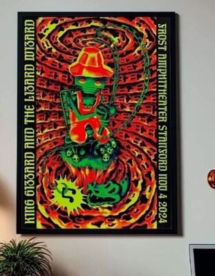 King Gizzard And The Lizard Wizard Poster For Show Tonight In