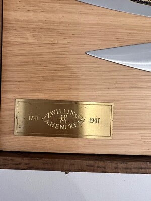 J.A. HENCKELS ZWILLING 3 PIECE KNIFE SET VINTAGE 250th Anniversary