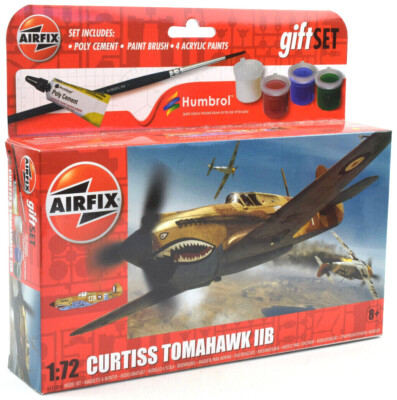 #ad #ad Airfix Curtiss Tomahawk IIB Set W Glue Paints amp; Brush 1:72 Model A55101A $11.98