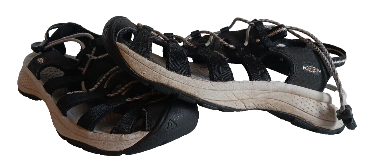 Keen sandalo impermeabile donna taglia 9 5 nero grigio escursionismo pesca outdoor