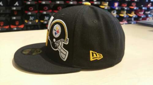 New Era NFL Pittsburgh Steelers Stack the Box Black 59Fifty Fitted Cap NewEra - Picture 2 of 5