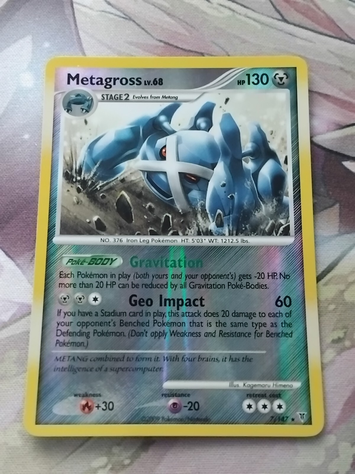 Metagross 7/147 Supreme Victors Reverse Holo Rare Pokemon Card LP