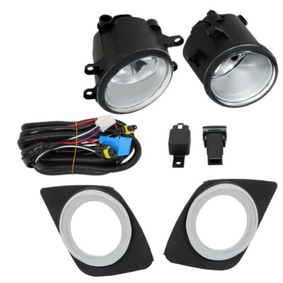 LABLT Fog Light Lamps Assy For 2009-2012 Toyota Rav4 W/bulb+Harness+switch Kits