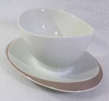 Johann Haviland MCM Sauce Gravy Boat Bowl JOH405 Porcelain Oval White Germany