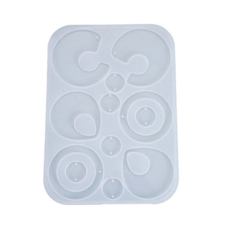 Multi-style Earrings Eardrop Danglers Silicone Mould Crystal Epoxy Resin Mold