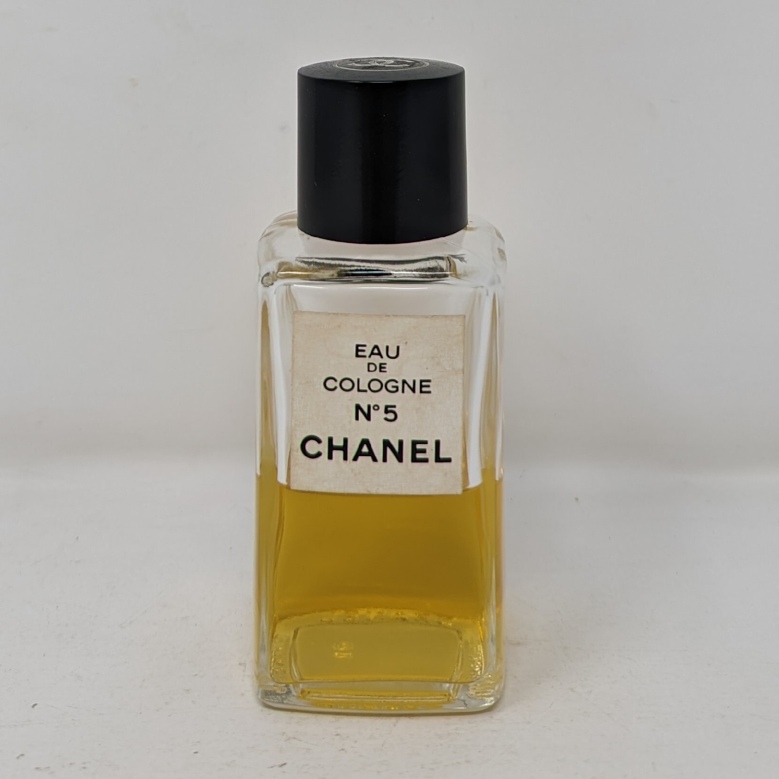 Vintage Chanel No 5 Eau De Cologne Splash 3.4 Fl Oz Bottle 40% Full Rare