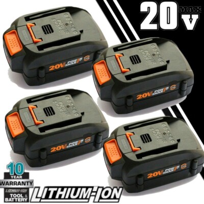 New For WORX 20V MAX Extend Lithium-ion Battery WA3520 WA3525 WA3575 WG155 WG540