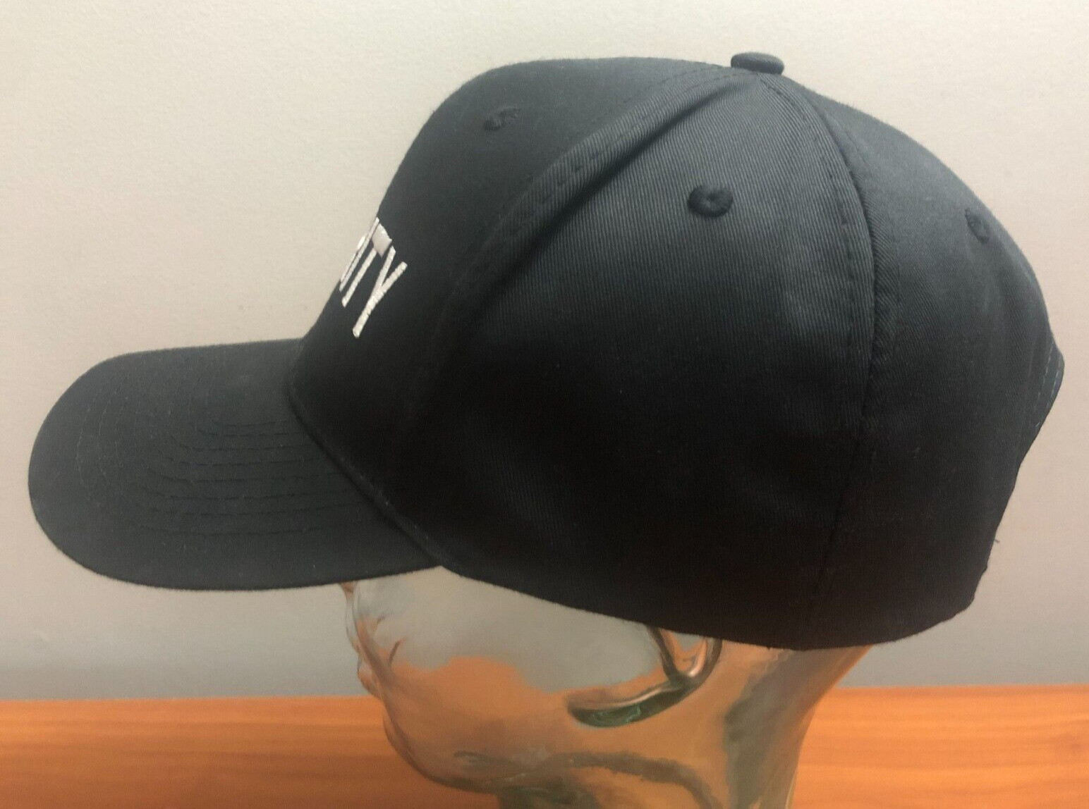 SECURITY SNAPBACK CAP BASEBALL HAT BLACK WHITE GU… - image 3