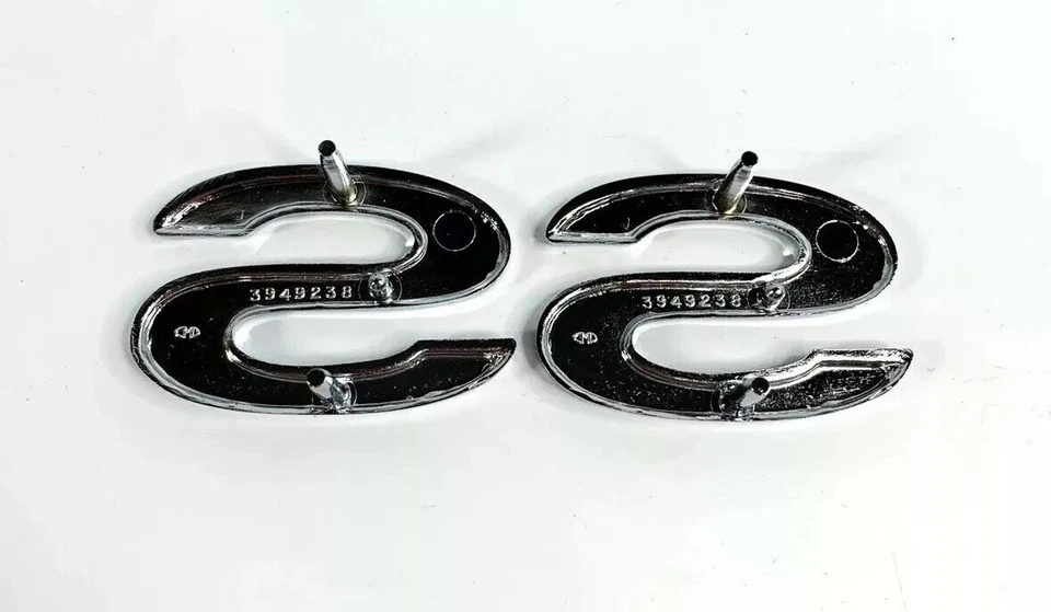 Emblema de guardabarros SS cromado negro para Chevrolet El Camino y Chevelle 1969-1972 Foto 4 de 4