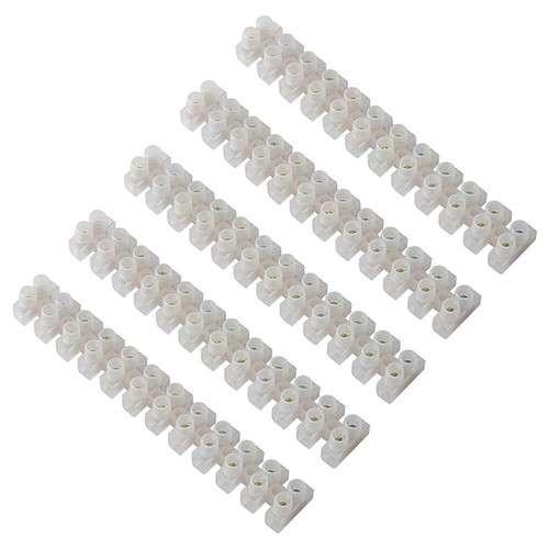 10pcs Dual Row 6A 12 PositionTerminal Strip Screw Terminal Barrier Block US - Picture 3 of 5
