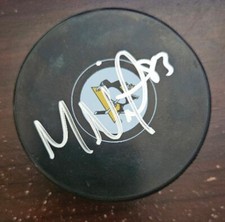 Matt Nieto Pittsburgh Penguins Signed Autographed Puck