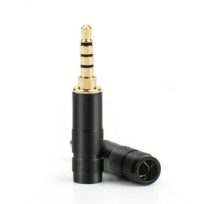 1 pz Nero placcato oro cilindrata 3.5mm Stereo 4 Poli o 3 Poli 1 pz Nero placcato oro cilindrata 3.5mm Stereo 4 Poli o 3 Poli