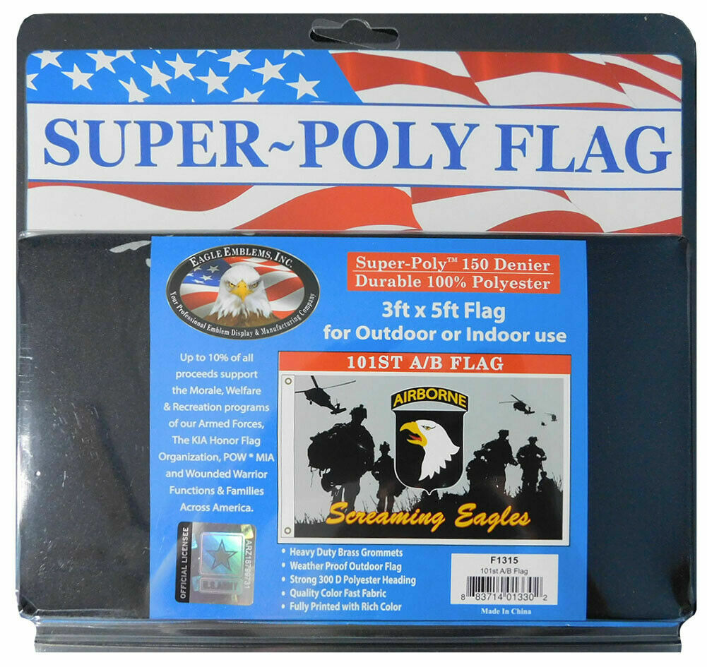 101st Airborne Division Screamin Eagles 3x5 3'x5' Polyester Flag 100D